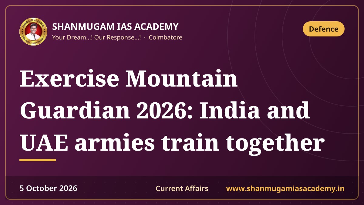 Exercise Mountain Guardian 2026: India and UAE armies train together