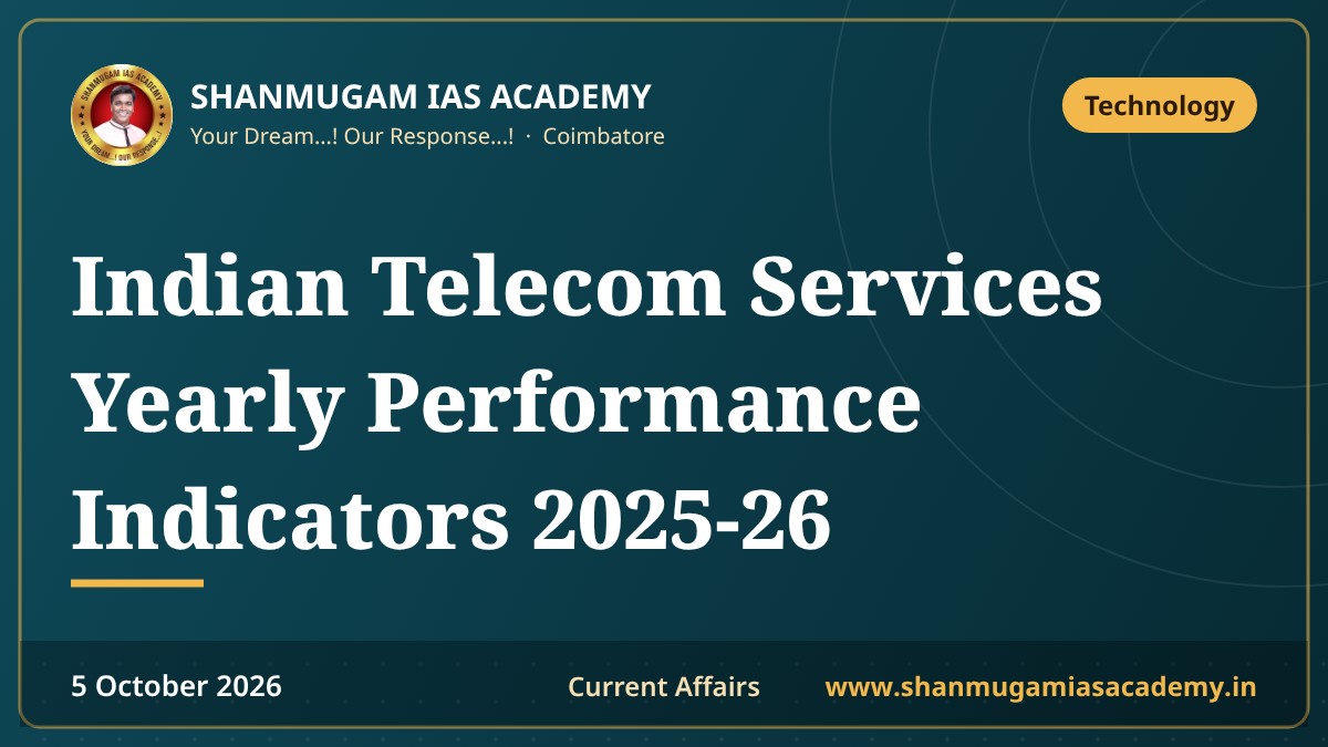 Indian Telecom Services Yearly Performance Indicators 2025-26