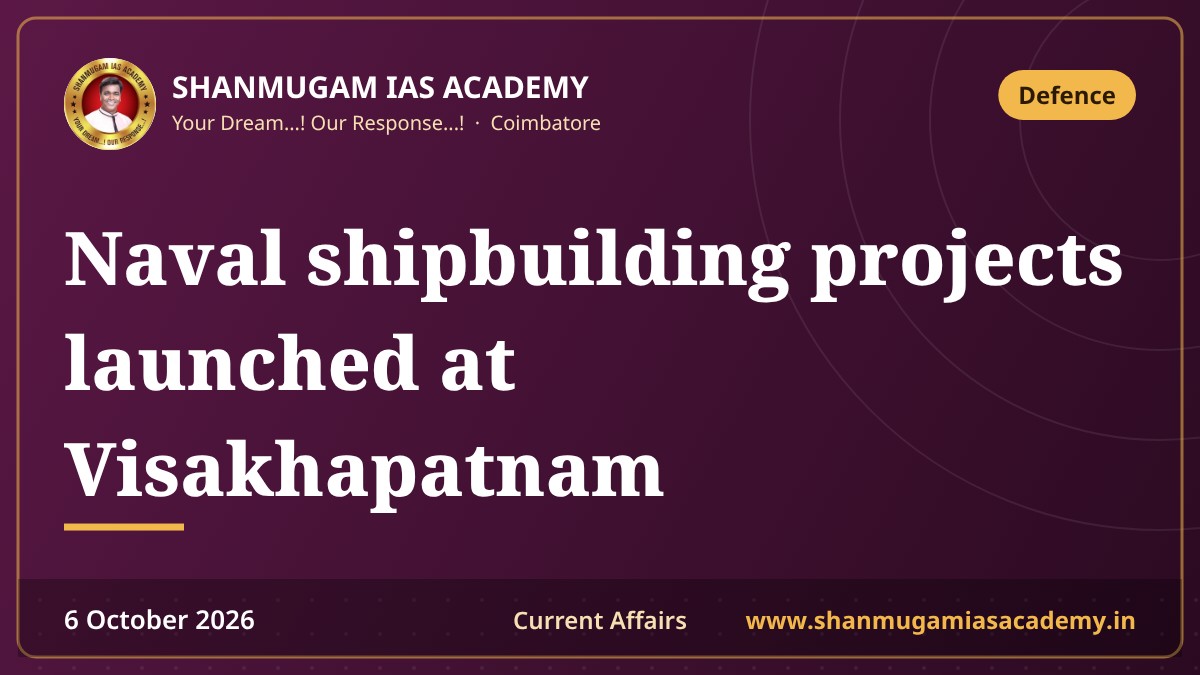 Naval shipbuilding projects launched at Visakhapatnam