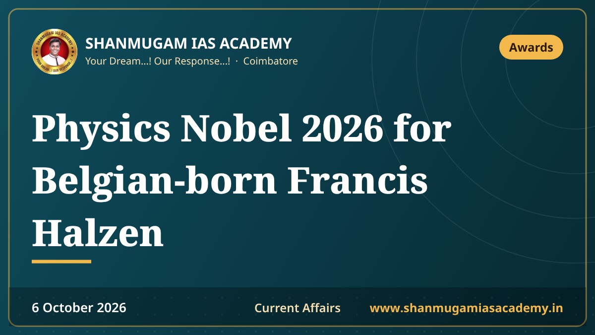 Physics Nobel 2026 for Belgian-born Francis Halzen