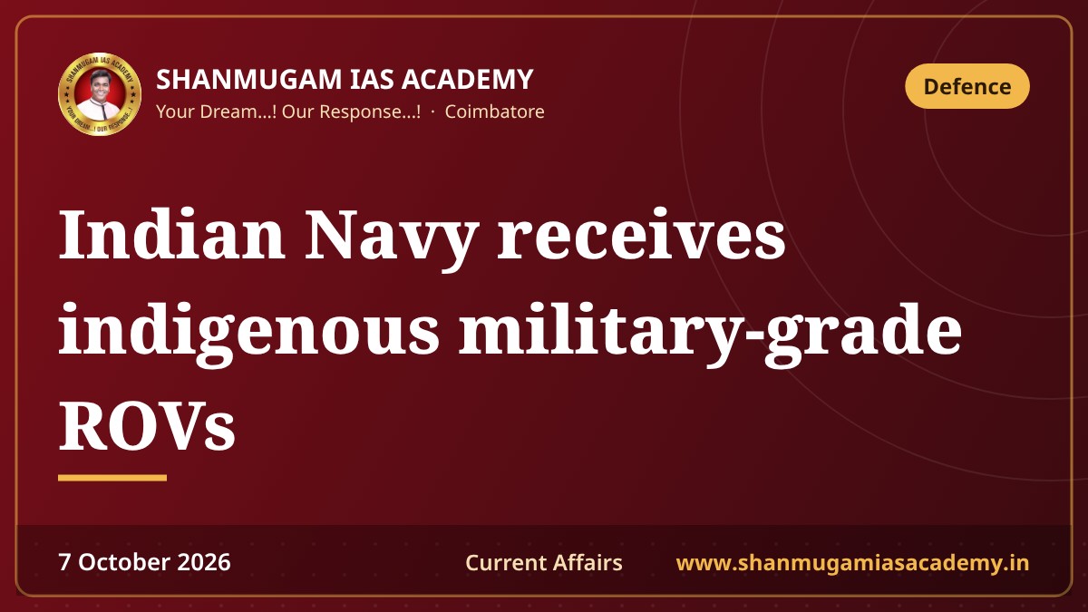 Indian Navy receives indigenous military-grade ROVs