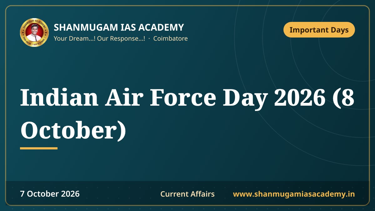Indian Air Force Day 2026 (8 October)