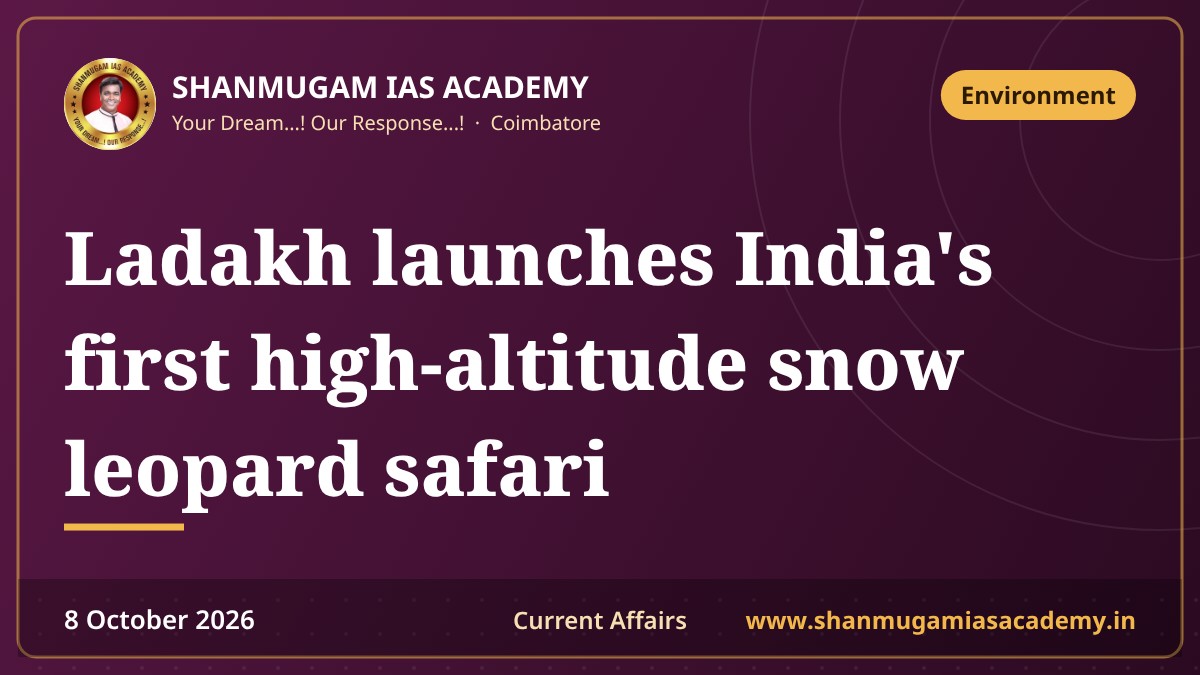 Ladakh launches India's first high-altitude snow leopard safari