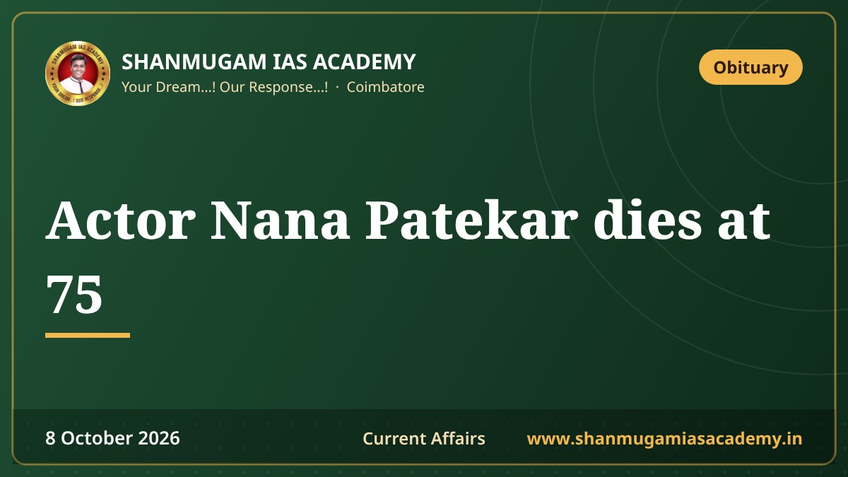 Actor Nana Patekar dies at 75