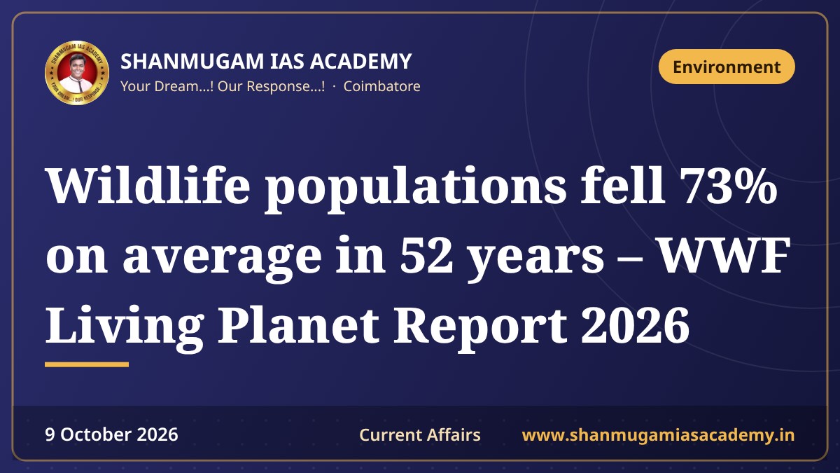 Wildlife populations fell 73% on average in 52 years – WWF Living Planet Report 2026