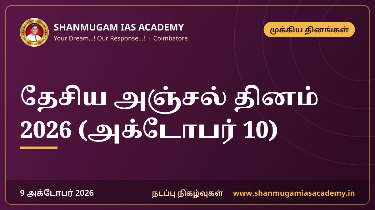 தேசிய அஞ்சல் தினம் 2026 (அக்டோபர் 10)