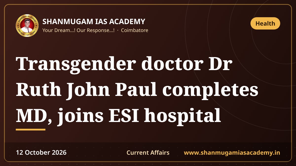 Transgender doctor Dr Ruth John Paul completes MD, joins ESI hospital