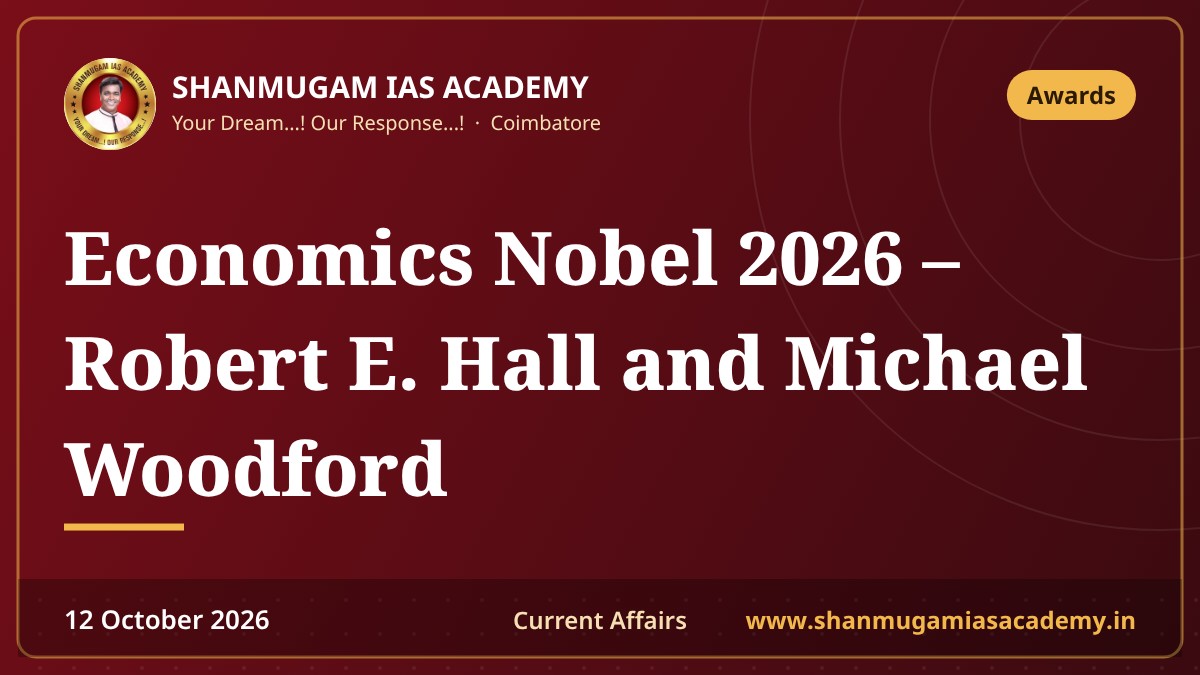 Economics Nobel 2026 – Robert E. Hall and Michael Woodford