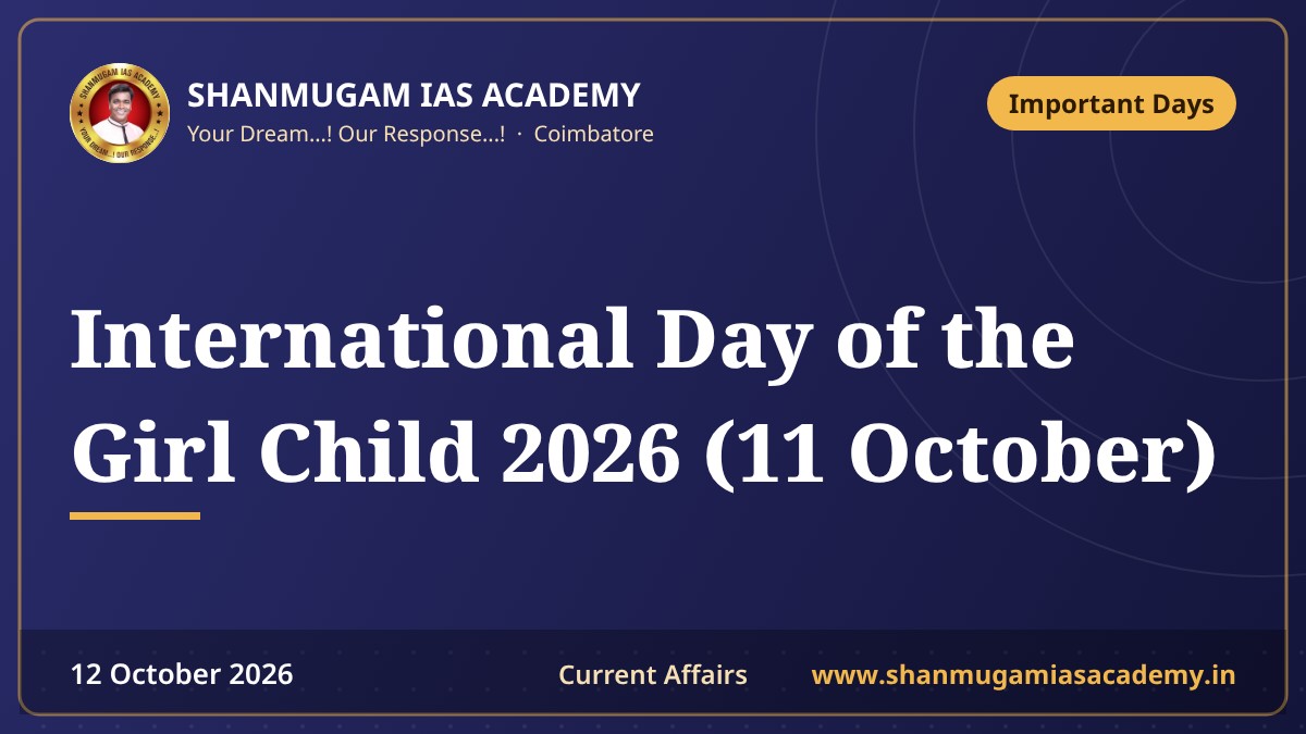 International Day of the Girl Child 2026 (11 October)