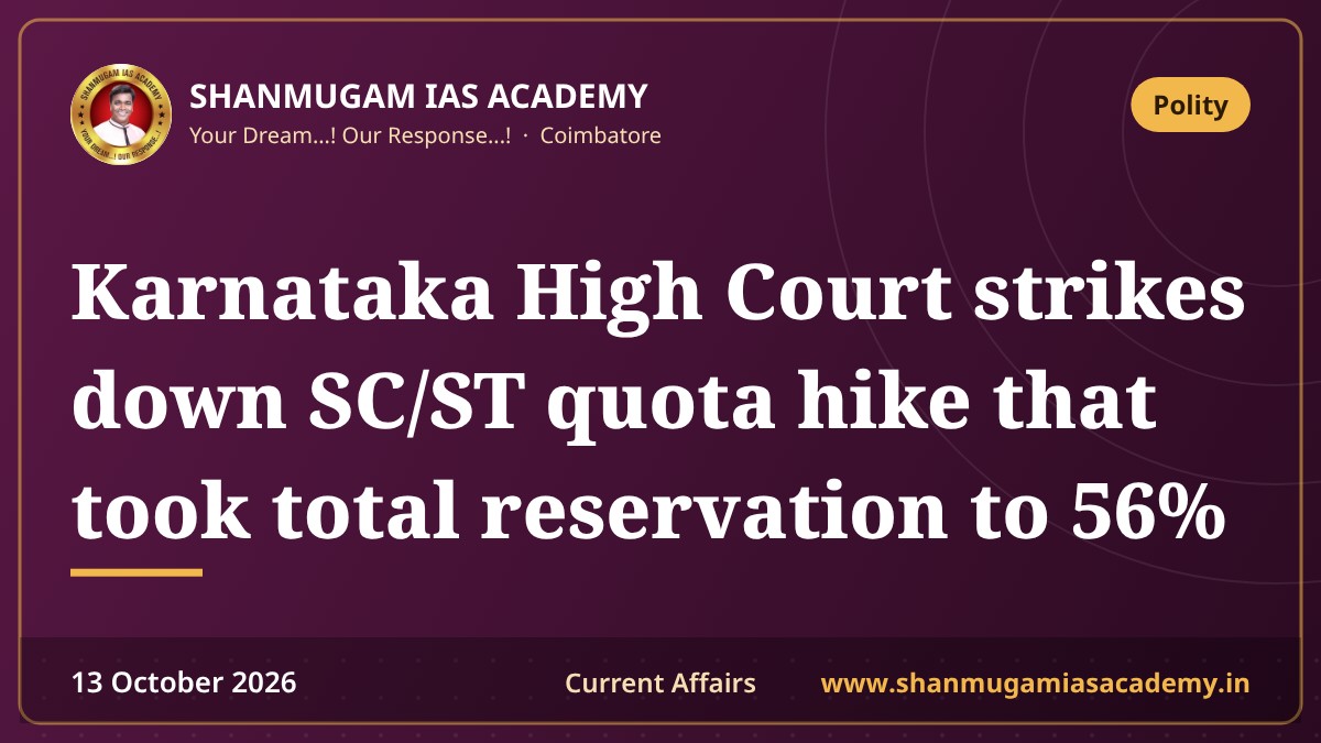 Karnataka High Court strikes down SC/ST quota hike that took total reservation to 56%