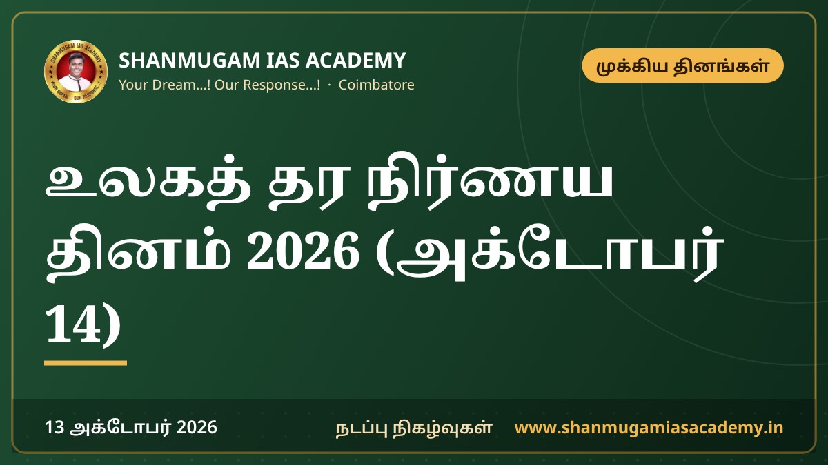 உலகத் தர நிர்ணய தினம் 2026 (அக்டோபர் 14)