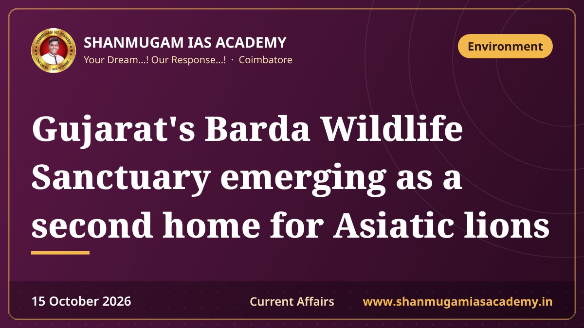 Gujarat's Barda Wildlife Sanctuary emerging as a second home for Asiatic lions