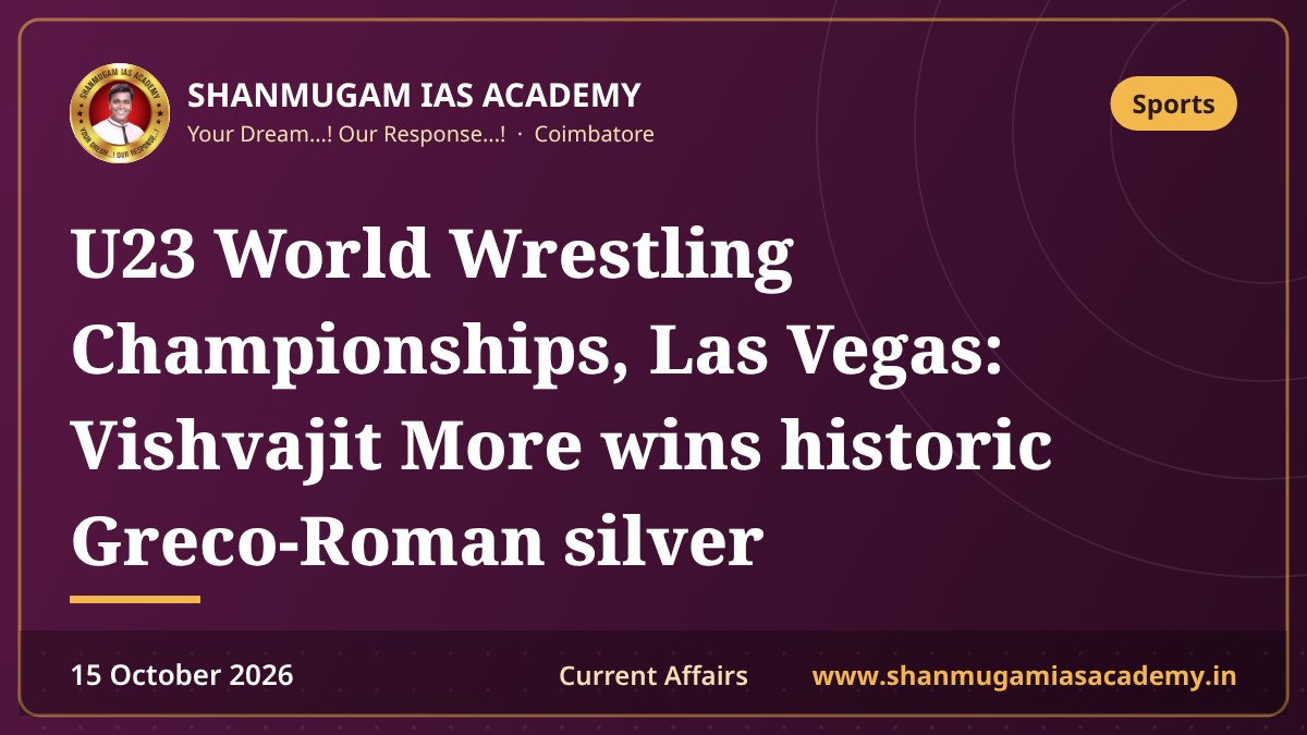 U23 World Wrestling Championships, Las Vegas: Vishvajit More wins historic Greco-Roman silver