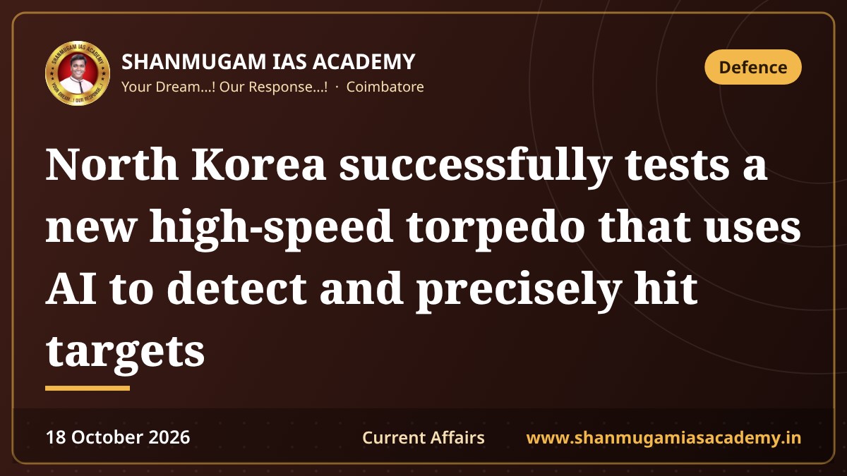 North Korea successfully tests a new high-speed torpedo that uses AI to detect and precisely hit targets