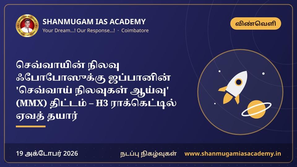 செவ்வாயின் நிலவு ஃபோபோஸுக்கு ஜப்பானின் 'செவ்வாய் நிலவுகள் ஆய்வு' (MMX) திட்டம் – H3 ராக்கெட்டில் ஏவத் தயார்