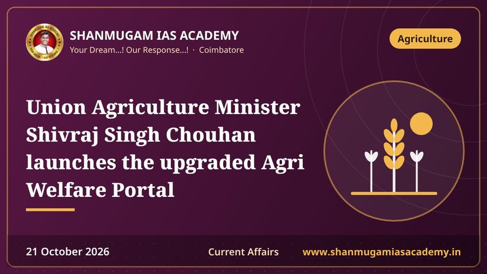 Union Agriculture Minister Shivraj Singh Chouhan launches the upgraded Agri Welfare Portal