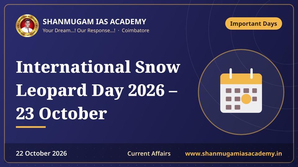 International Snow Leopard Day 2026 – 23 October