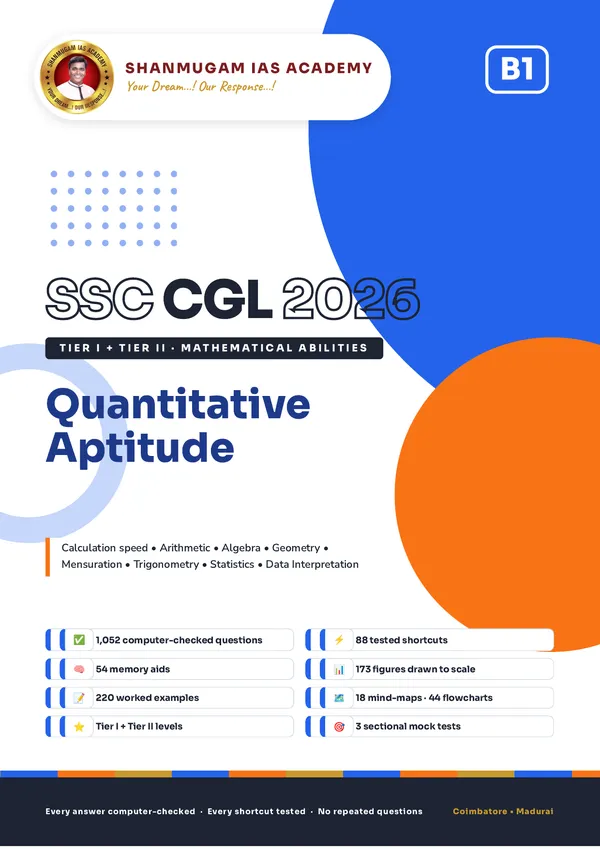 SSC CGL 2026 – Quantitative Aptitude (Tier I + Tier II)