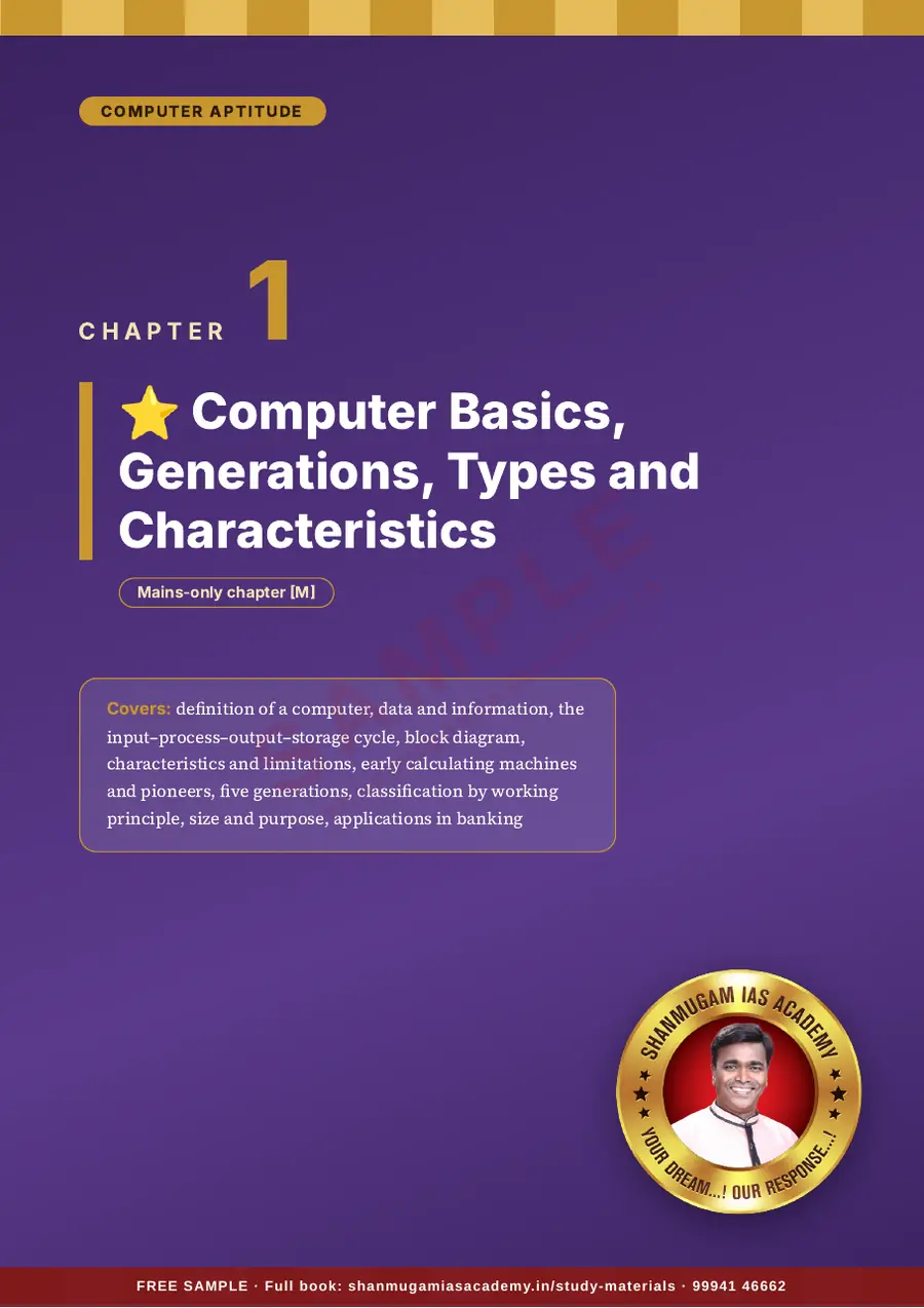 IBPS Clerk 2026 – Computer Aptitude (Prelims + Mains) – sample page 8