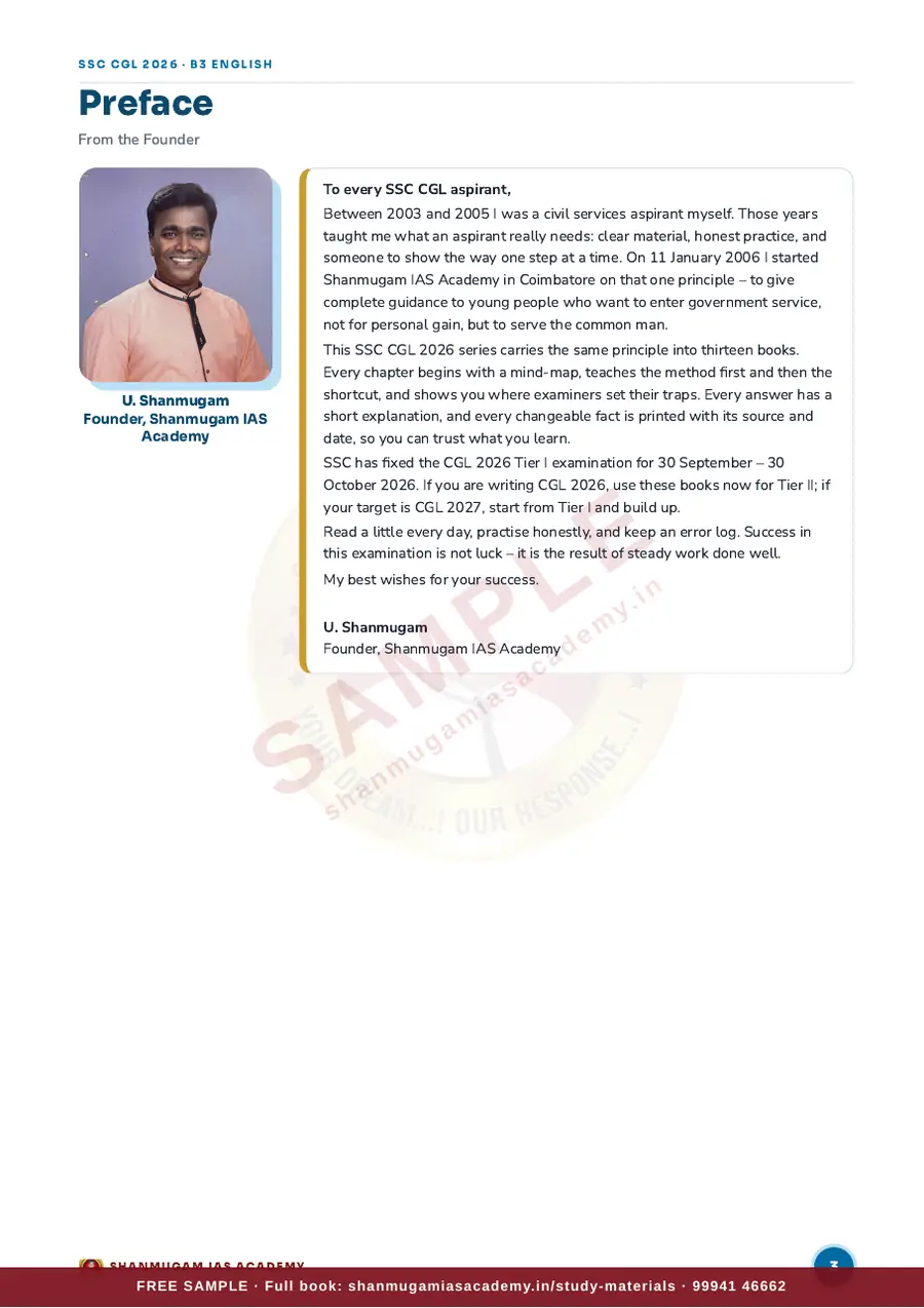SSC CGL 2026 – English Language & Comprehension (Tier I + Tier II) – sample page 2