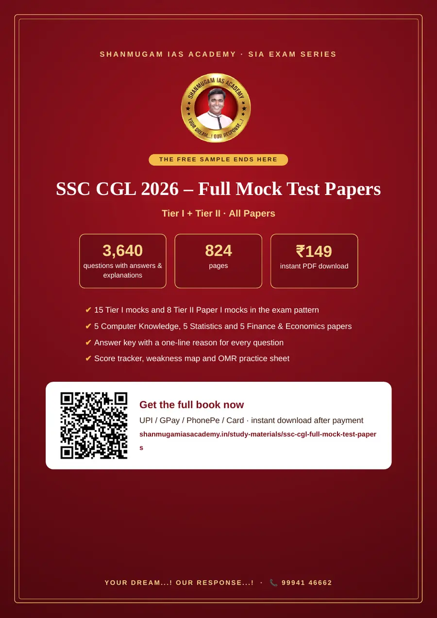 SSC CGL 2026 – Full Mock Test Papers (Tier I + Tier II – 38 Full Mock Papers) – sample page 13