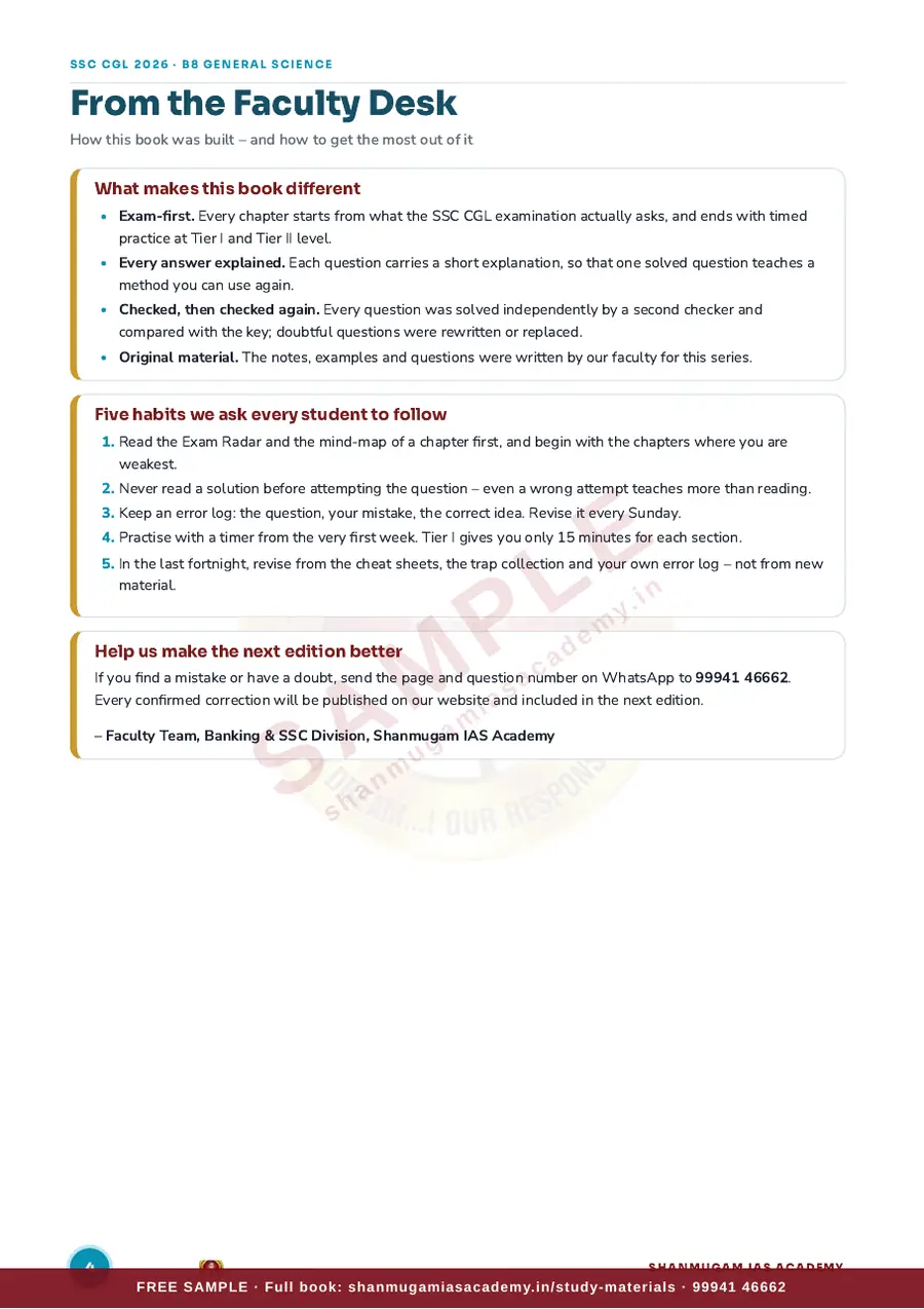 SSC CGL 2026 – General Science (Tier I + Tier II) – sample page 3