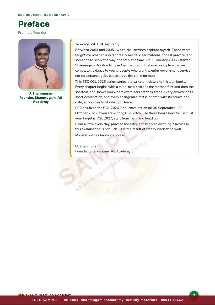 SSC CGL 2026 – Geography – India & World (Tier I + Tier II) – sample page 2