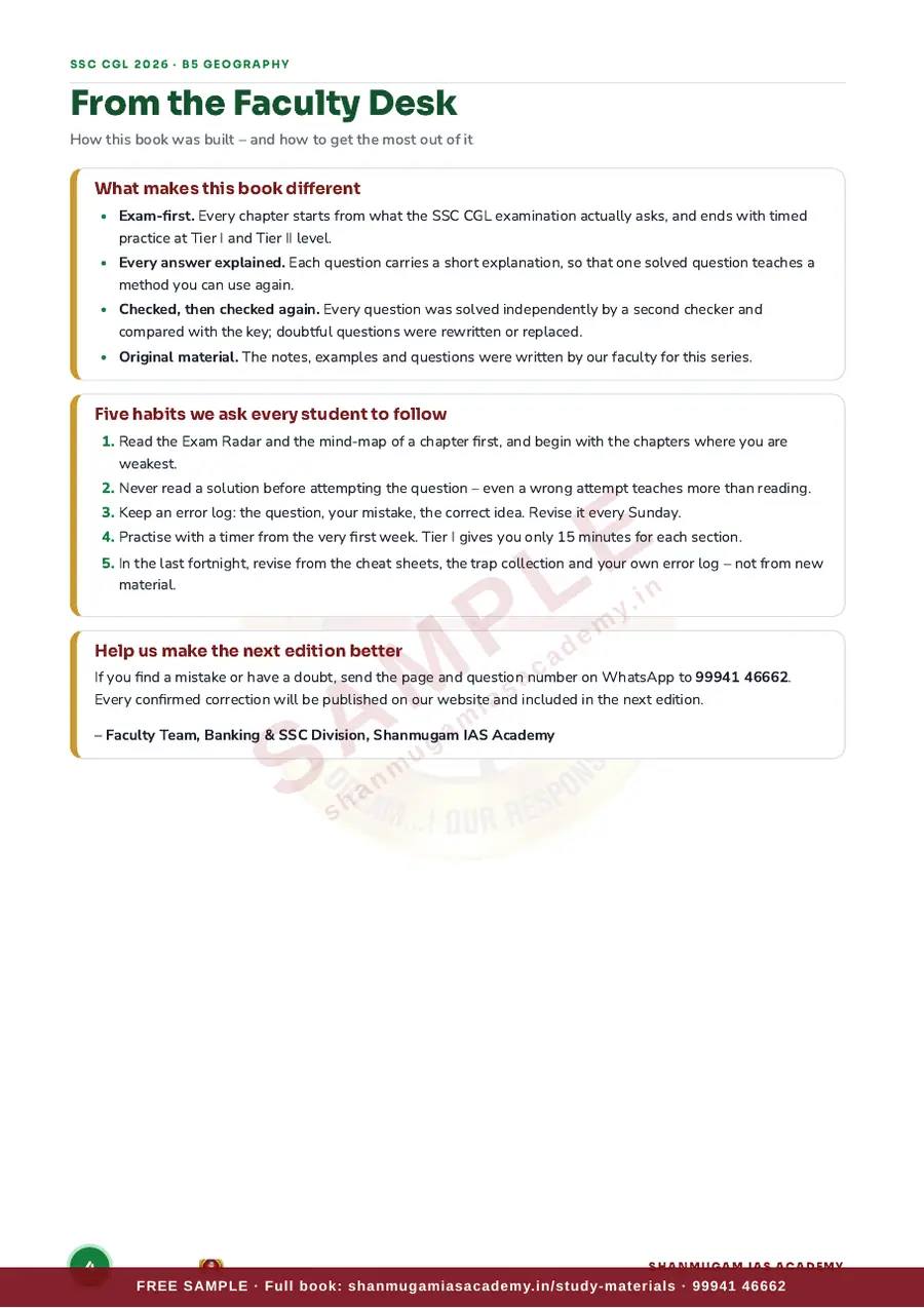 SSC CGL 2026 – Geography – India & World (Tier I + Tier II) – sample page 3