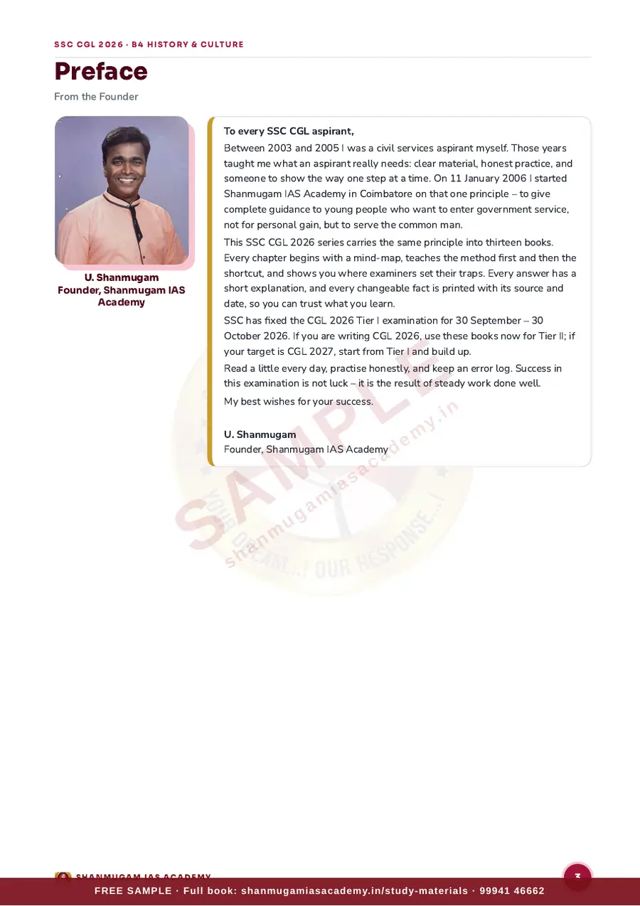 SSC CGL 2026 – History & Culture of India (Tier I + Tier II) – sample page 2