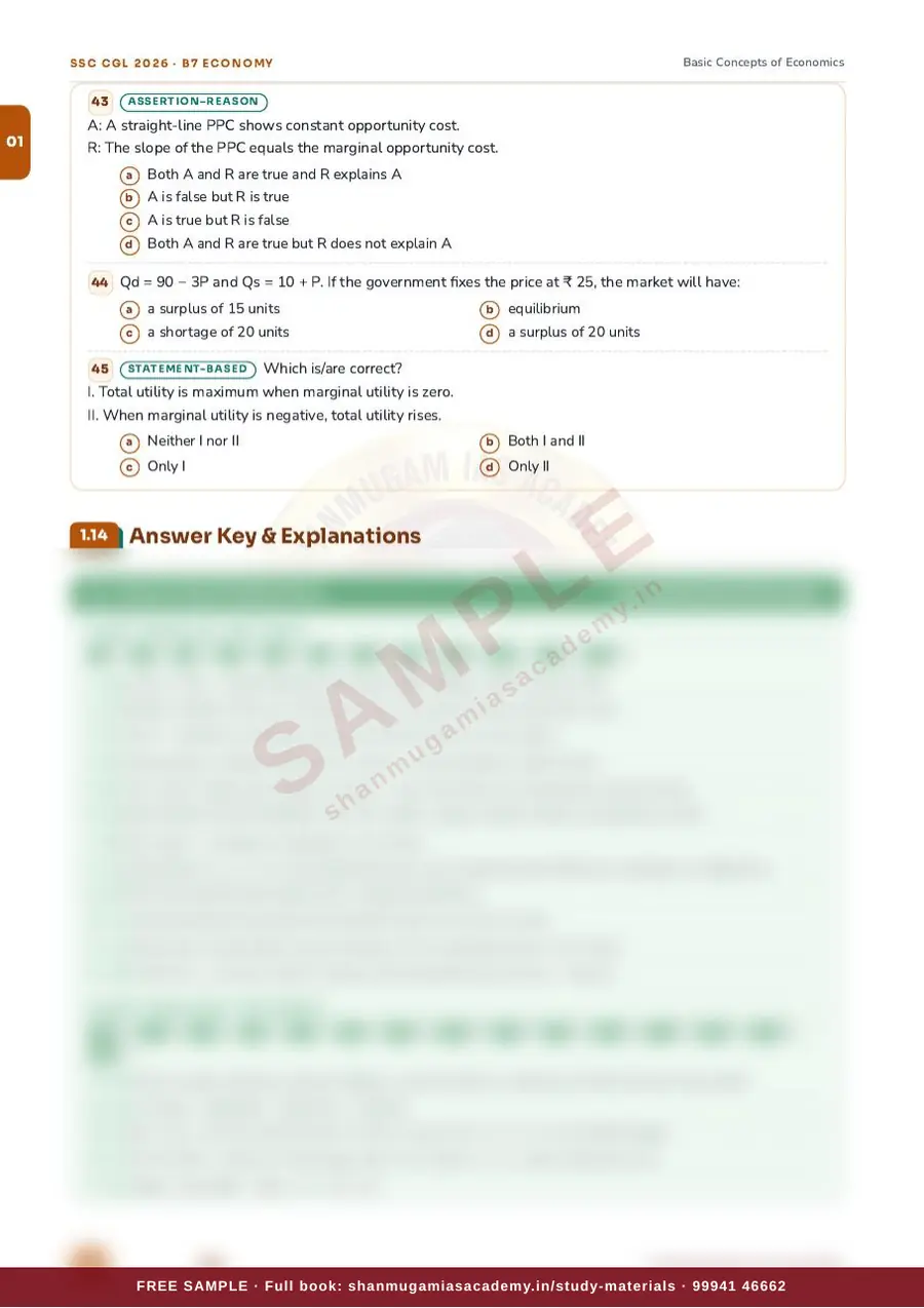 SSC CGL 2026 – Indian Economy (Tier I + Tier II) – sample page 12