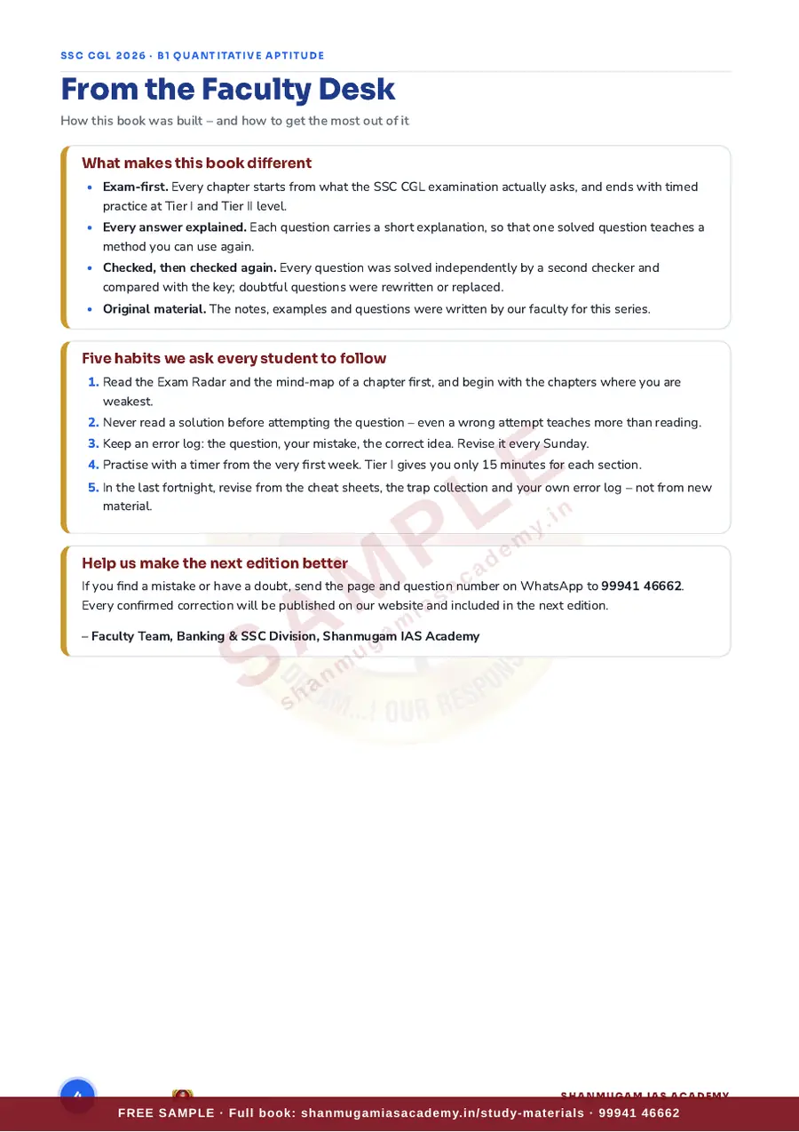 SSC CGL 2026 – Quantitative Aptitude (Tier I + Tier II) – sample page 3