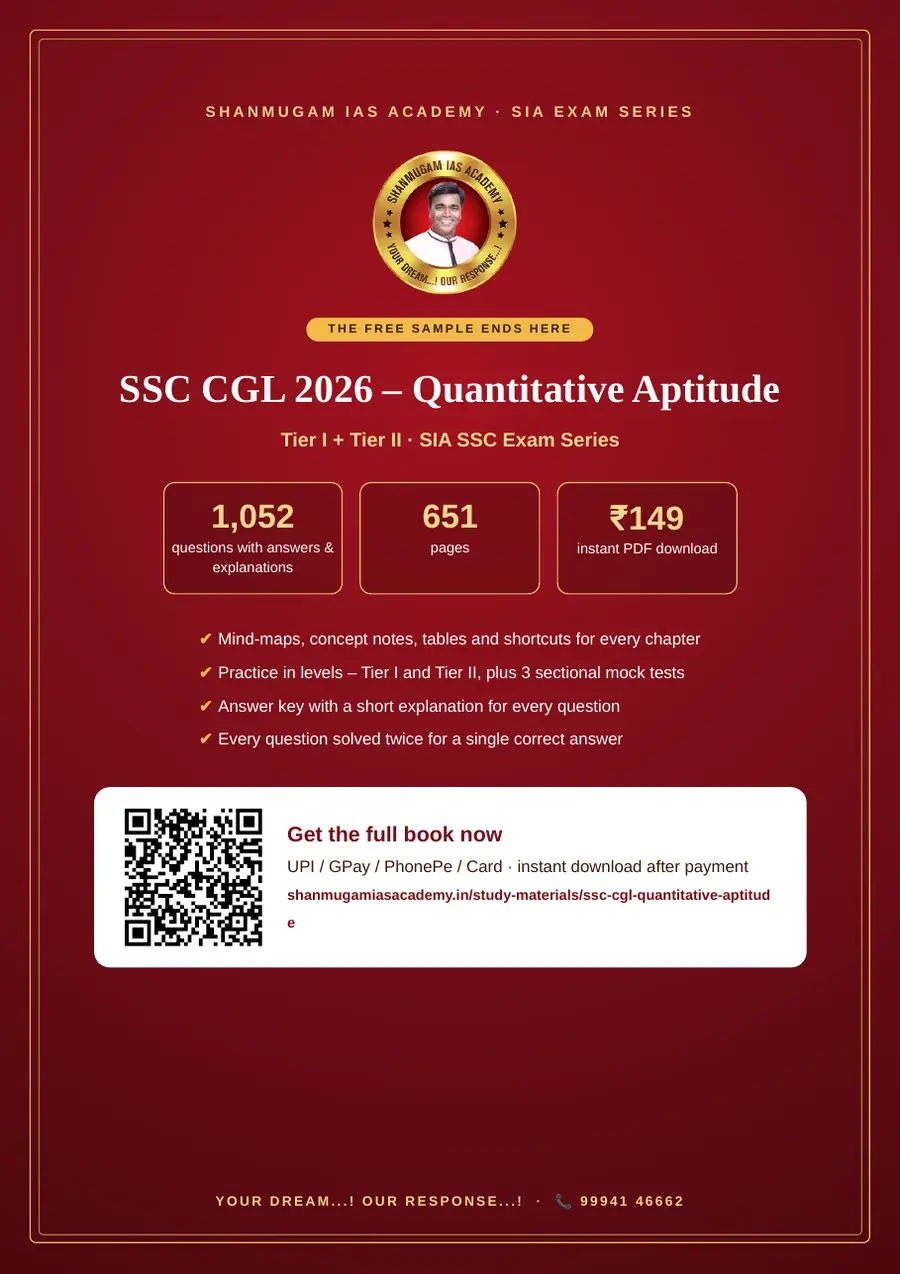 SSC CGL 2026 – Quantitative Aptitude (Tier I + Tier II) – sample page 13