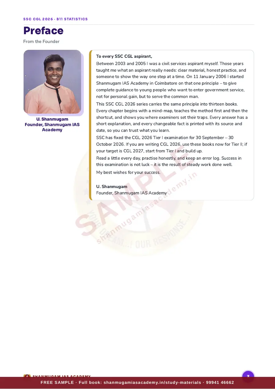 SSC CGL 2026 – Statistics (Tier II Paper II) – sample page 2