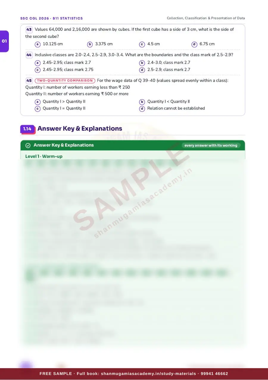 SSC CGL 2026 – Statistics (Tier II Paper II) – sample page 12
