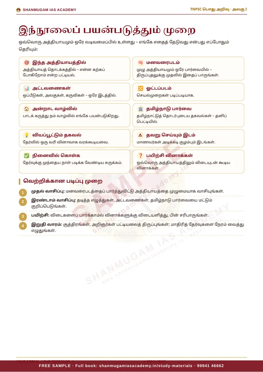 TNPSC பொது அறிவு அலகு I — பொது அறிவியல் (General Science) – முழுமையான பாடநூல் – sample page 3