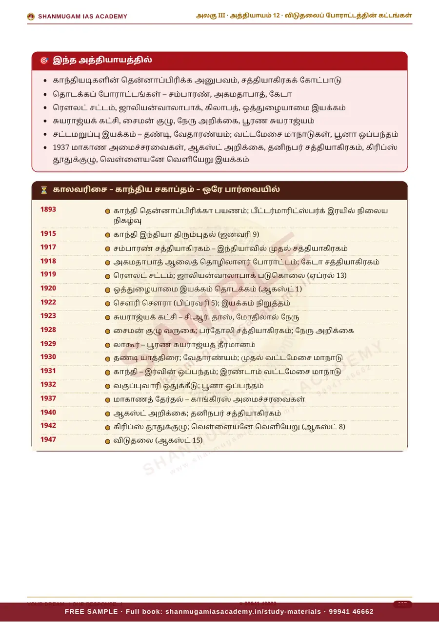 TNPSC பொது அறிவு அலகு III — இந்தியாவின் வரலாறு, பண்பாடு & இந்திய தேசிய இயக்கம் – முழுமையான பாடநூல் – sample page 10