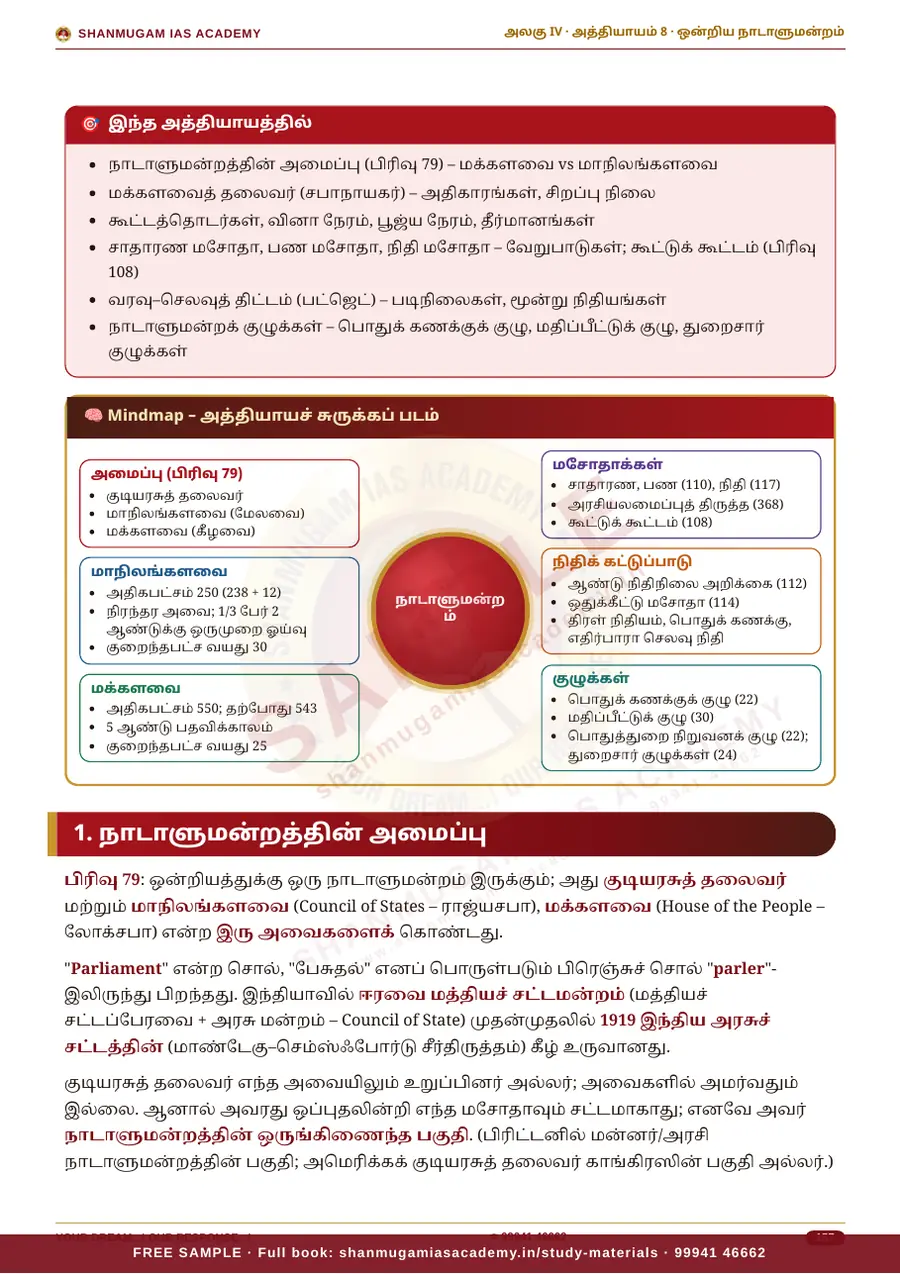 TNPSC பொது அறிவு அலகு IV — இந்திய ஆட்சியியல் (Indian Polity) – முழுமையான பாடநூல் – sample page 13