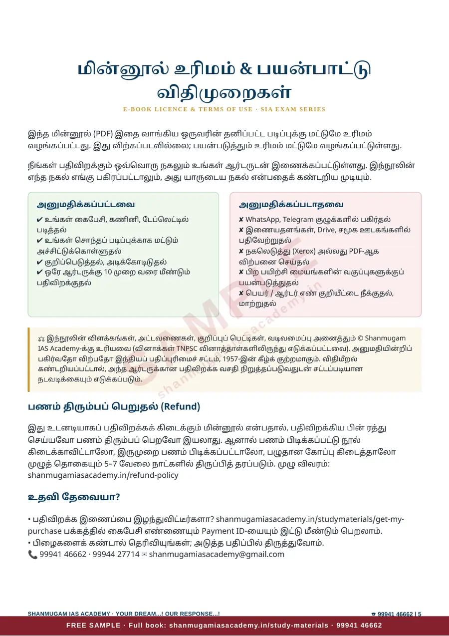இந்தியப் புவியியல் — முந்தைய ஆண்டு வினா – விடை – விளக்கம் (2020 – 2026) – sample page 5