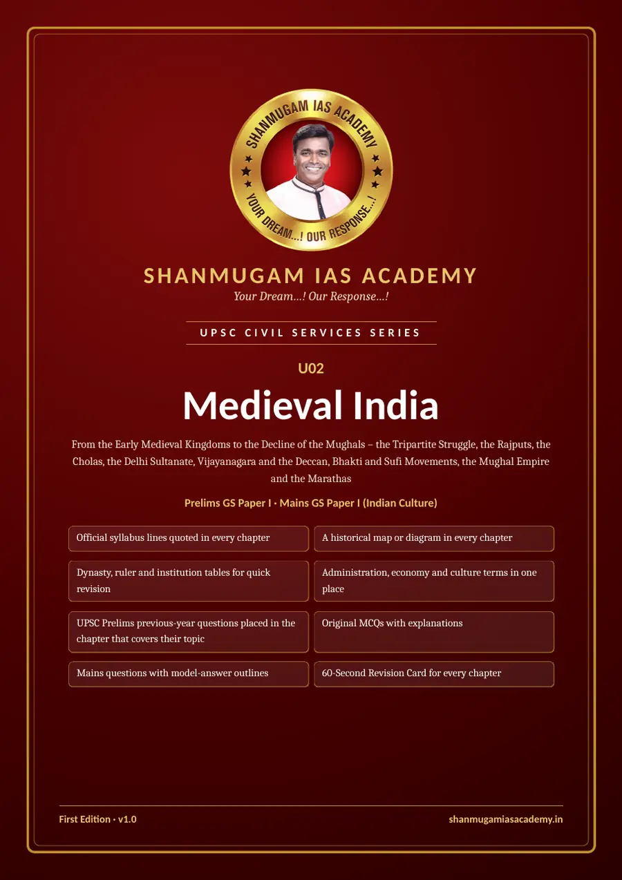 U02 · Medieval India – UPSC Civil Services (Prelims & Mains) – sample page 1