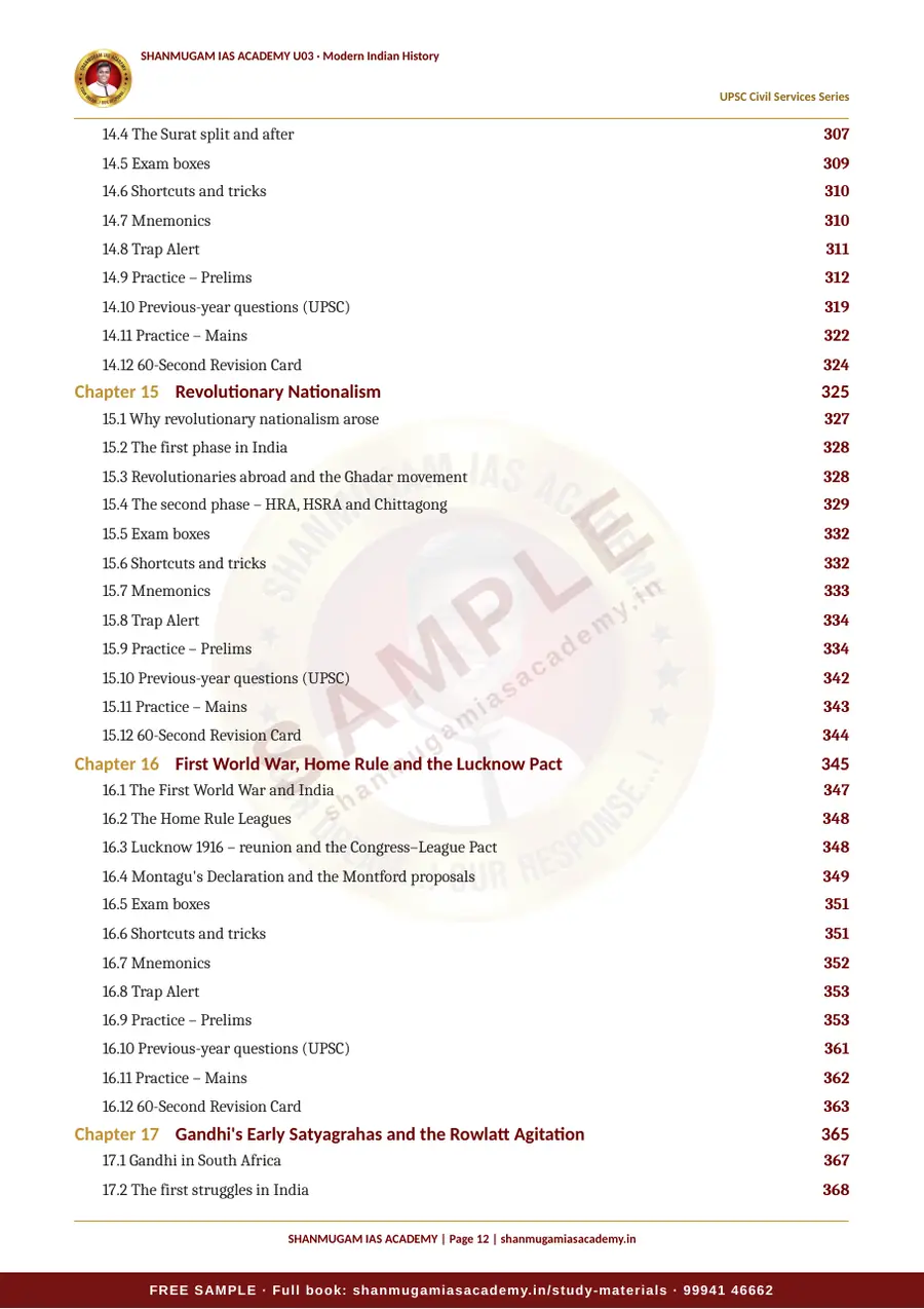 U03 · Modern Indian History – UPSC Civil Services (Prelims & Mains) – sample page 12