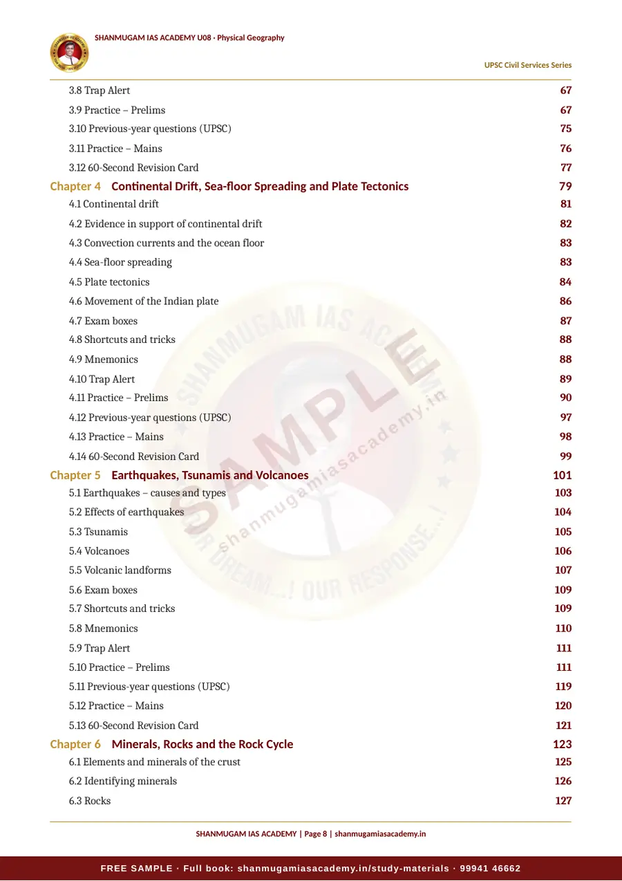 U08 · Physical Geography – UPSC Civil Services (Prelims & Mains) – sample page 8