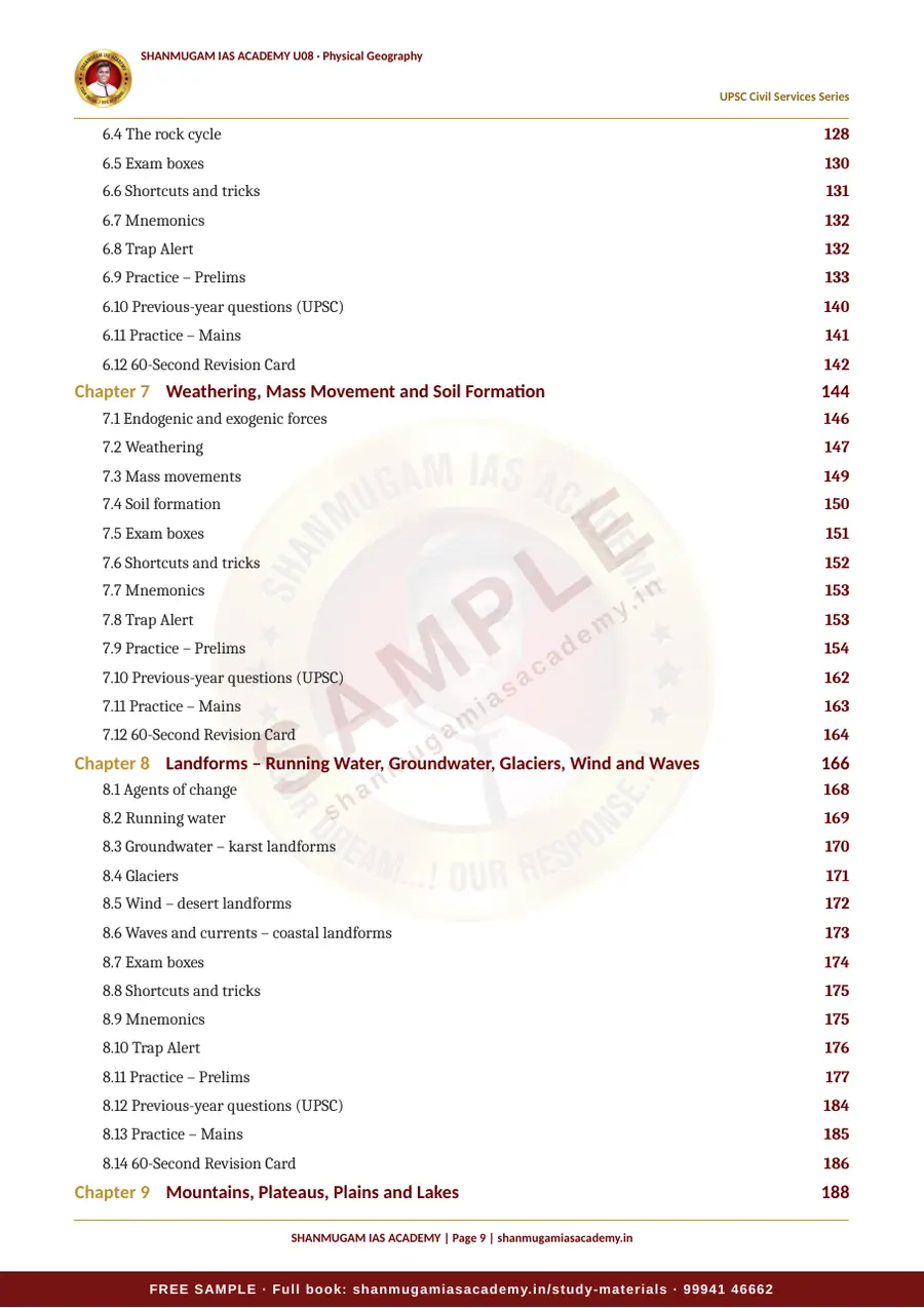 U08 · Physical Geography – UPSC Civil Services (Prelims & Mains) – sample page 9