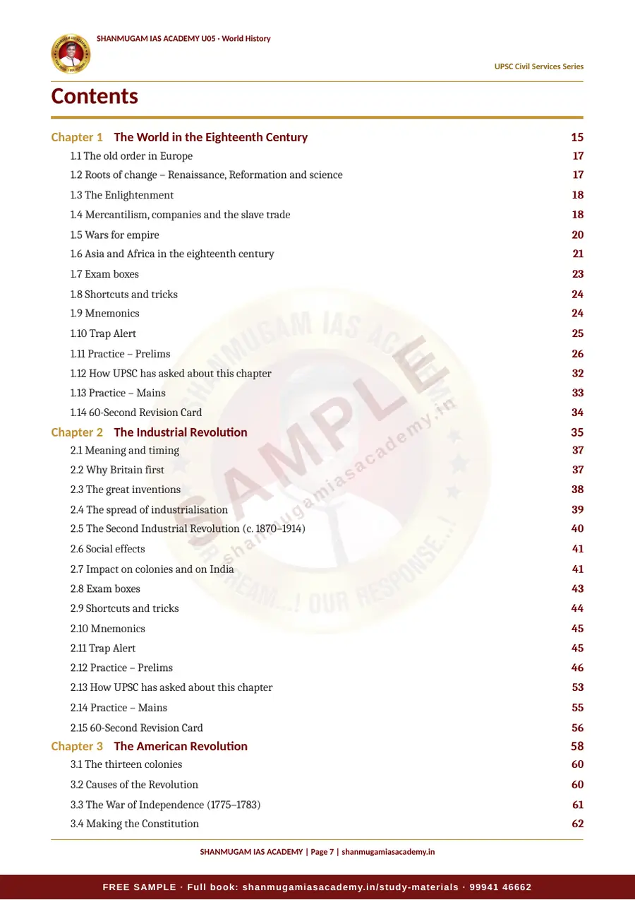 U05 · World History – UPSC Civil Services (Prelims & Mains) – sample page 7