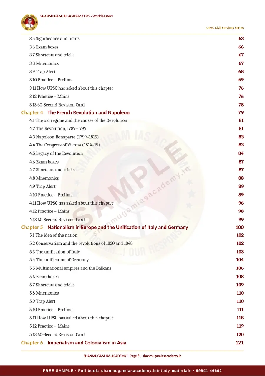 U05 · World History – UPSC Civil Services (Prelims & Mains) – sample page 8