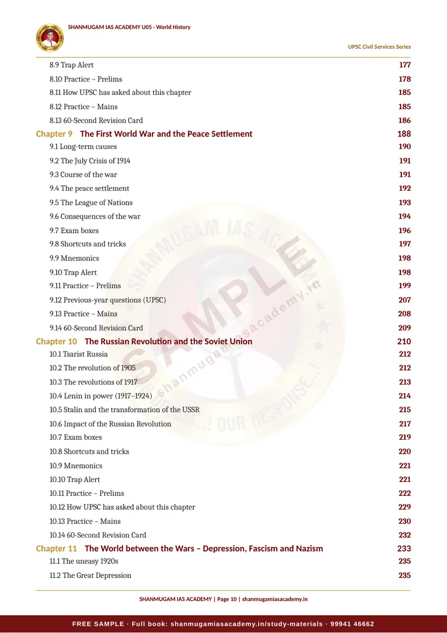 U05 · World History – UPSC Civil Services (Prelims & Mains) – sample page 10