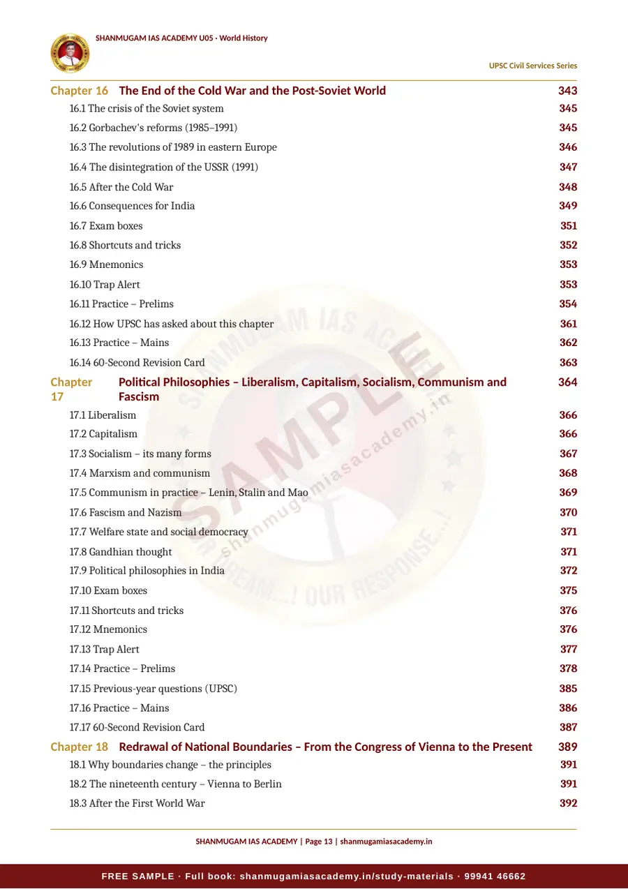 U05 · World History – UPSC Civil Services (Prelims & Mains) – sample page 13